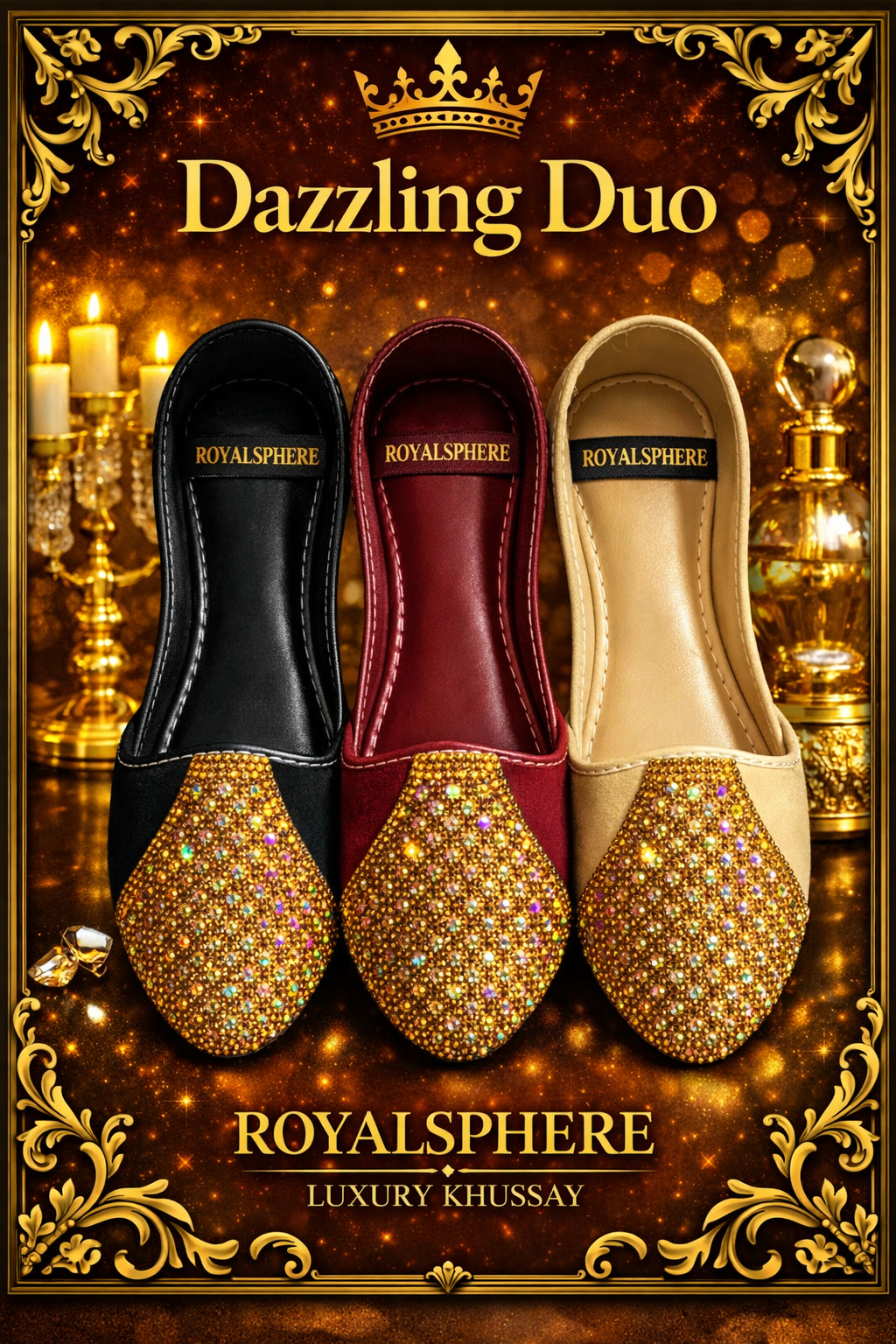 RoyalSphere Khussa - Handcrafted Traditional Pakistani Footwear by RoyalSphere Official