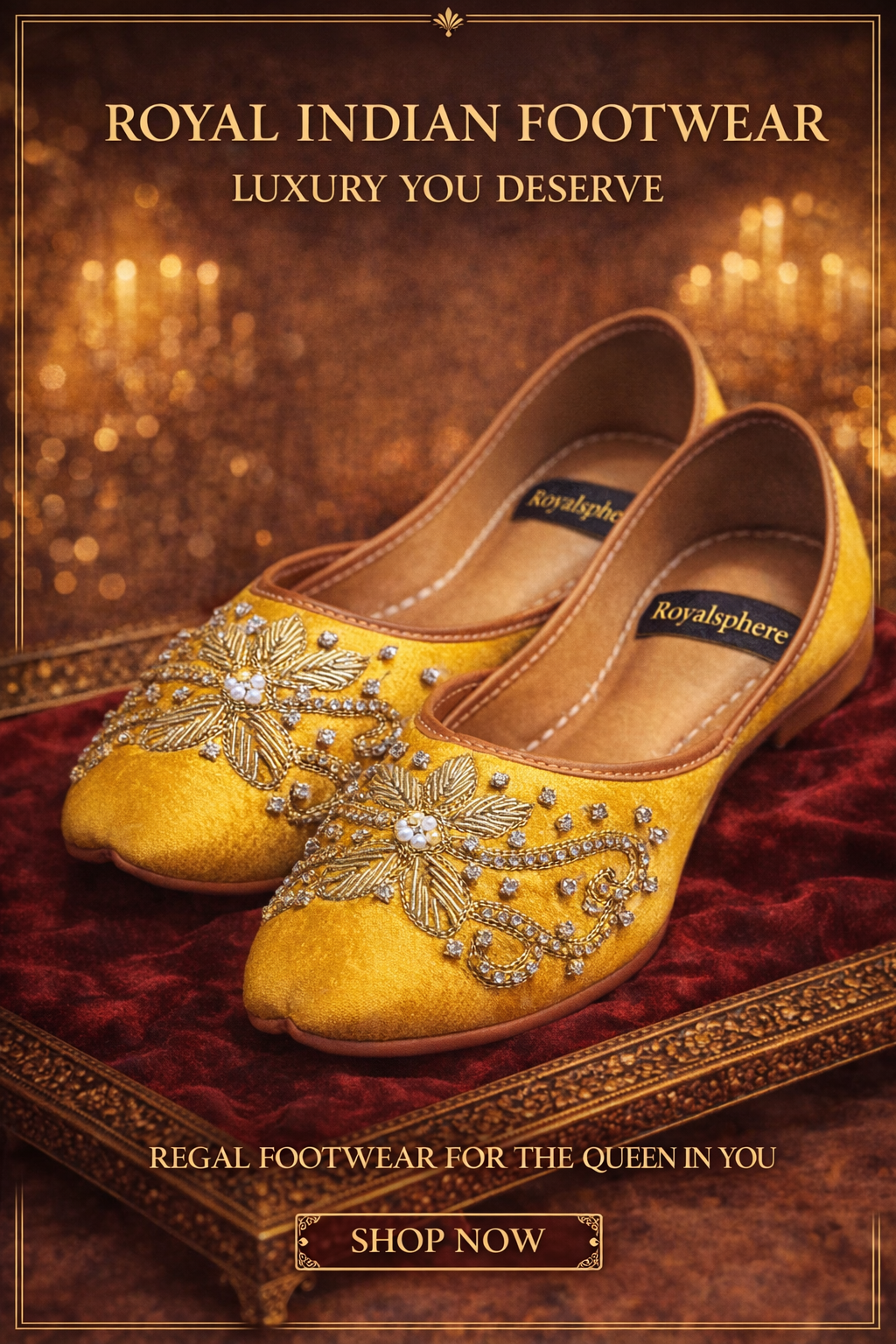 RoyalSphere Khussa - Handcrafted Traditional Pakistani Footwear by RoyalSphere Official