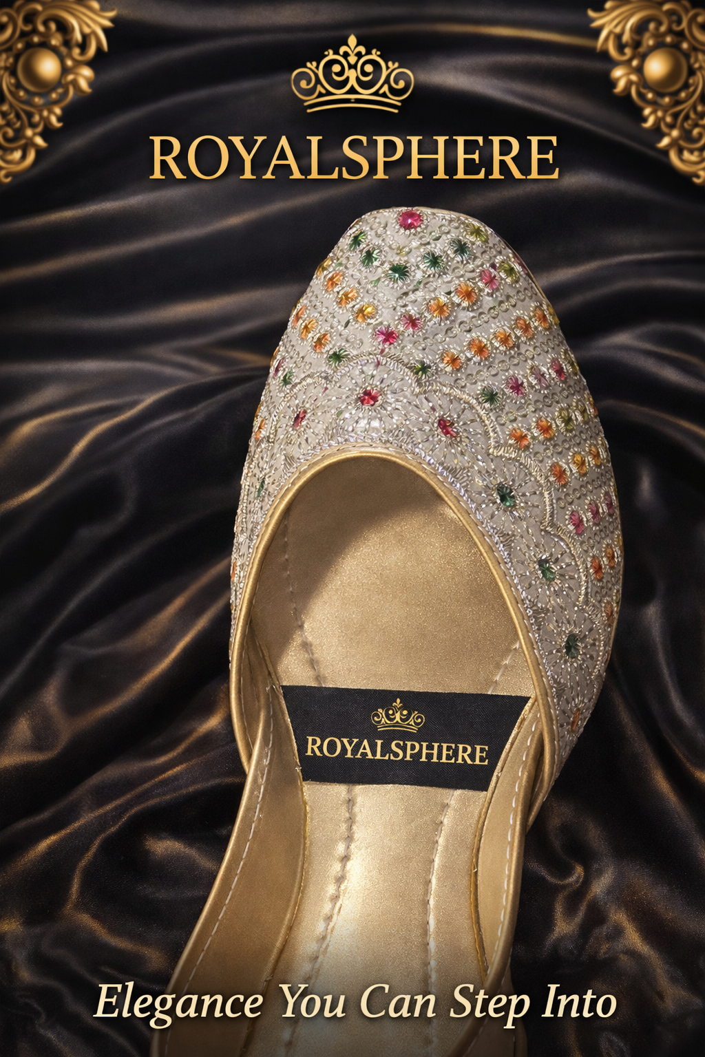 RoyalSphere Khussa - Handcrafted Traditional Pakistani Footwear by RoyalSphere Official