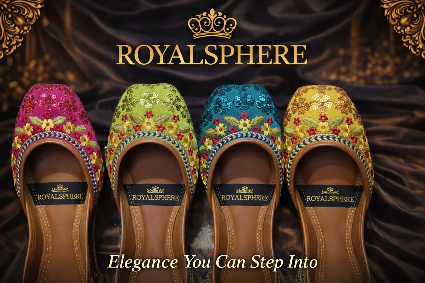 RoyalSphere Khussa - Handcrafted Traditional Pakistani Footwear by RoyalSphere Official