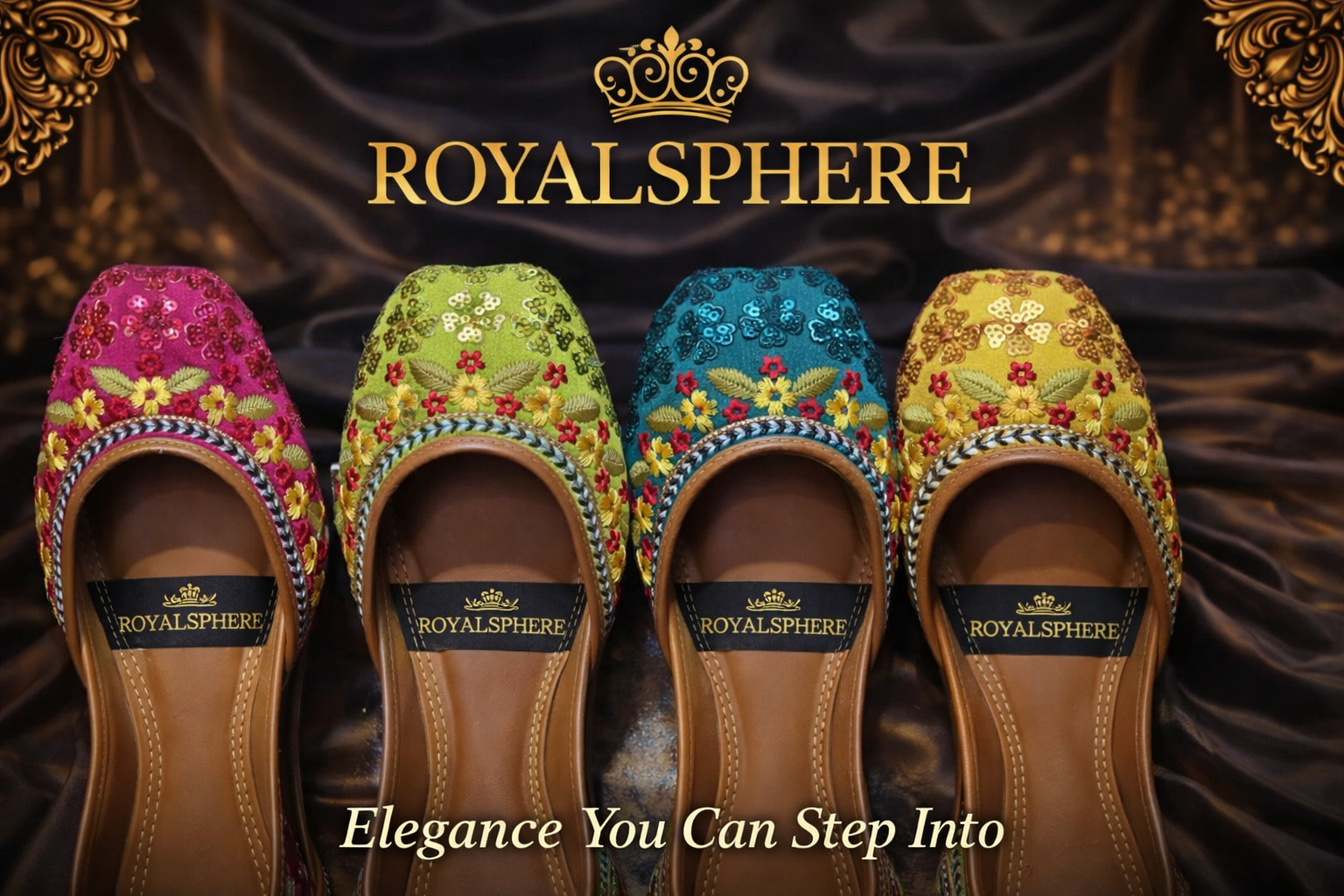 RoyalSphere Khussa - Handcrafted Traditional Pakistani Footwear by RoyalSphere Official