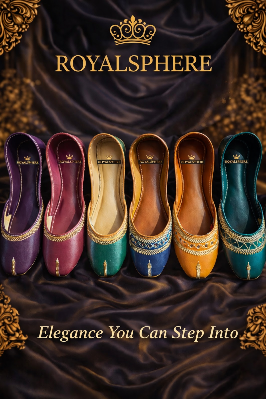 RoyalSphere Khussa - Handcrafted Traditional Pakistani Footwear by RoyalSphere Official