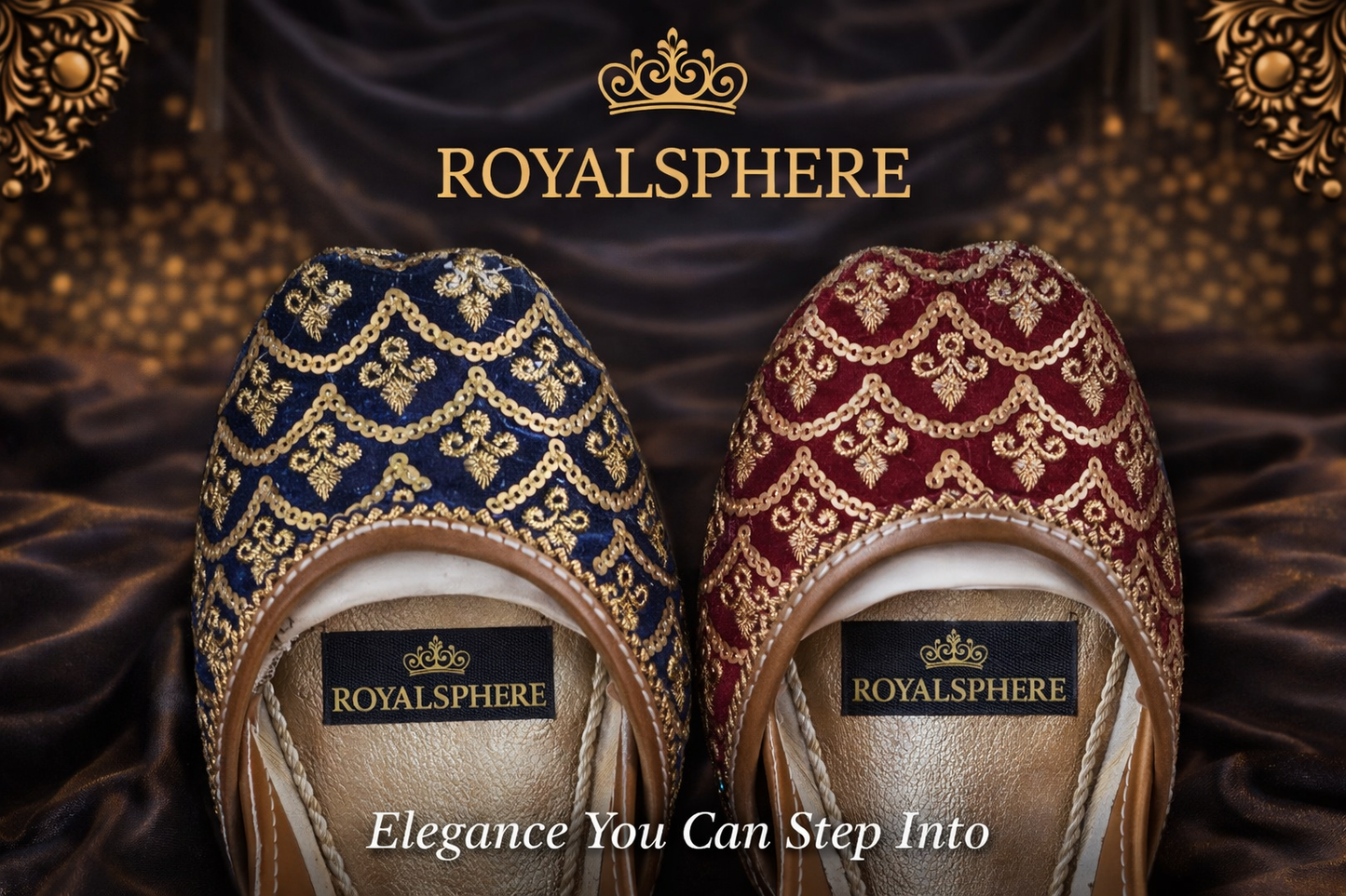 RoyalSphere Khussa - Handcrafted Traditional Pakistani Footwear by RoyalSphere Official